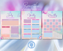 Load image into Gallery viewer, The Breathe Planner, Digital Download, Daily, Weekly and Monthly Planner, A4 or print to your size, Print at home