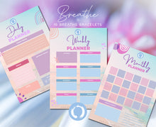 Load image into Gallery viewer, The Breathe Planner, Digital Download, Daily, Weekly and Monthly Planner, A4 or print to your size, Print at home