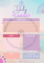 Load image into Gallery viewer, The Breathe Planner, Digital Download, Daily, Weekly and Monthly Planner, A4 or print to your size, Print at home