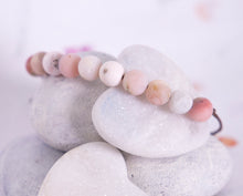 Load image into Gallery viewer, Matte Pink/Rose Opal, Peruvian Opal, for anxiety, stress and calming, 10 Breaths Bracelet, Breathe Bracelet