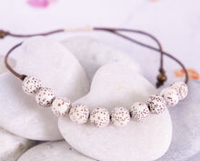 Load image into Gallery viewer, Lotus or Bodhi Bead Bracelet for mindfulness, meditation, calming and anxiety support