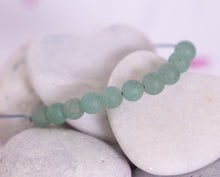 Load image into Gallery viewer, Aventurine Bracelet in Matte finish, calming, for meditation, useful alleviating anxiety and stress, Mental health awareness bracelet