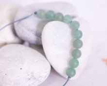 Load image into Gallery viewer, Aventurine Bracelet in Matte finish, calming, for meditation, useful alleviating anxiety and stress, Mental health awareness bracelet