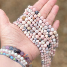 Load image into Gallery viewer, Matte Pink/Rose Opal, Peruvian Opal, for anxiety, stress and calming, 10 Breaths Bracelet, Breathe Bracelet