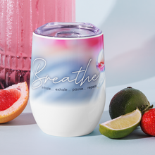 Load image into Gallery viewer, The BREATHE Tumbler, for hot or cold drinks, insulated with cap