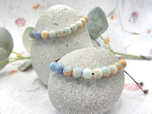 Load image into Gallery viewer, Pastel Ombre Glass Bead 10 Breaths Bracelet,  Mindfulness Jewellery
