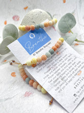 Load image into Gallery viewer, Pastel Ombre Glass Bead 10 Breaths Bracelet,  Mindfulness Jewellery
