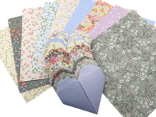 Load image into Gallery viewer, 10 Breathe Origami Gift Hearts – Hand-Made Paper Hearts with customisable cards included, great for gifting, personalise your Origami Heart and  card
