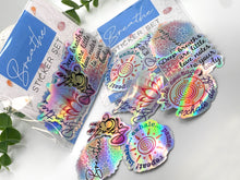Load image into Gallery viewer, Breathe Holographic Stickers
