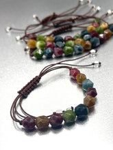 Load image into Gallery viewer, Breathe Harmony Bracelet, 10 Breaths Rainbow Gemstone Bracelet
