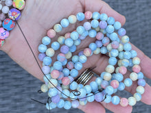 Load image into Gallery viewer, Pastel Shades Bracelet, M0NG0LIAN ALXA AGATE, Semi precious stone Breathe Bracelet for calming anxiety
