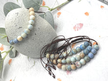 Load image into Gallery viewer, Pastel Ombre Glass Bead 10 Breaths Bracelet,  Mindfulness Jewellery
