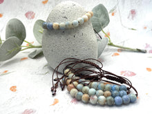 Load image into Gallery viewer, Pastel Ombre Glass Bead 10 Breaths Bracelet,  Mindfulness Jewellery
