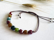 Load image into Gallery viewer, Breathe Harmony Bracelet, 10 Breaths Rainbow Gemstone Bracelet
