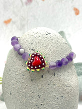 Load image into Gallery viewer, Semi Precious Stone &amp; Glass Heart 10 Breaths Bracelet
