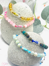 Load image into Gallery viewer, Summer Beach Gemstone Anxiety Bracelet | 10 Breaths Mindfulness Jewellery
