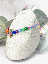 Load image into Gallery viewer, Rainbow Jade Heart 10 Breaths Bracelet, Mindfulness Jewellery

