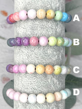 Load image into Gallery viewer, Pastel Ombre Glass Bead 10 Breaths Bracelet,  Mindfulness Jewellery
