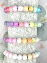 Load image into Gallery viewer, Pastel Ombre Glass Bead 10 Breaths Bracelet,  Mindfulness Jewellery
