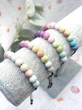 Load image into Gallery viewer, Pastel Ombre Glass Bead 10 Breaths Bracelet,  Mindfulness Jewellery
