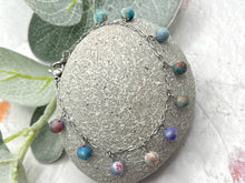 Load image into Gallery viewer, 10 Breaths Chain &amp; Dangle Stone Bracelet, Mindfulness Jewellery for stress and anxi3ty
