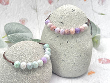 Load image into Gallery viewer, Breathe 10 Breaths Bracelet for Mindfulness, Anxiety and Stress Relief, plain or with Central silver tone circle.
