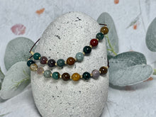 Load image into Gallery viewer, Ocean Jasper Bracelet Anxiety &amp; Stress Gift Mindfulness Breathing Bracelet Calming Crystal Jewellery 10 Breaths Bracelet
