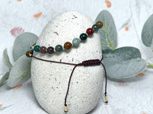 Load image into Gallery viewer, Ocean Jasper Bracelet Anxiety &amp; Stress Gift Mindfulness Breathing Bracelet Calming Crystal Jewellery 10 Breaths Bracelet

