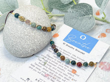 Load image into Gallery viewer, Ocean Jasper Bracelet Anxiety &amp; Stress Gift Mindfulness Breathing Bracelet Calming Crystal Jewellery 10 Breaths Bracelet
