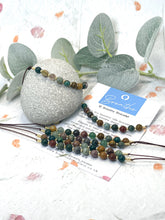 Load image into Gallery viewer, Ocean Jasper Bracelet Anxiety &amp; Stress Gift Mindfulness Breathing Bracelet Calming Crystal Jewellery 10 Breaths Bracelet
