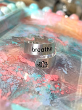 Load image into Gallery viewer, Aluminium Hand-stamped Rings, Breathe Rings
