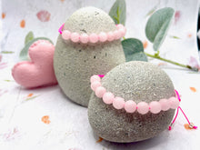 Load image into Gallery viewer, Rose Quartz 10 Breaths Bracelet, Healing Crystal for Love, Calm and Self-Care

