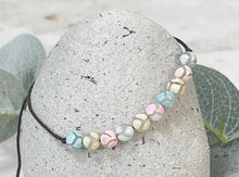 Load image into Gallery viewer, Tibetan Agate - Pastel Hues perfect Girly Girl gift with pink cotton thong
