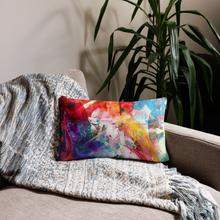 Load image into Gallery viewer, Bright Abstract Designer Interiors Pillow (cushion inner included)

