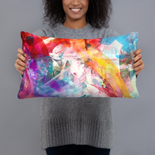 Load image into Gallery viewer, Bright Abstract Designer Interiors Pillow (cushion inner included)
