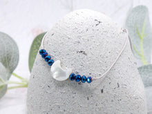 Load image into Gallery viewer, I LOVE YOU to the moon and back, Mother of Pearl, Moon Bracelet for affirmation, declaring love, making a loved one feel special, a wonderful unique gift
