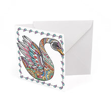 Load image into Gallery viewer, © Nature theme colouring in Cards with envelopes for Peace Calm Meditation and Relaxation Colour in your own mini cards (pack of 3) 4&quot;x4&quot;
