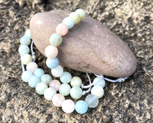 Load image into Gallery viewer, Morganite Semi Precious Stone Anxiety Calming Bracelet, Gentle, Calming, beautifull pastel colour bracelet
