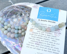 Load image into Gallery viewer, Morganite Semi Precious Stone Anxiety Calming Bracelet, Gentle, Calming, beautifull pastel colour bracelet
