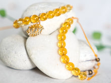 Load image into Gallery viewer, Citrine Semi Precious Stone Bracelet, Summer sun, Breathe Bracelet  ~🍋🔆 Citrine 🔆🍋~
