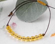 Load image into Gallery viewer, Citrine Semi Precious Stone Bracelet, Summer sun, Breathe Bracelet  ~🍋🔆 Citrine 🔆🍋~
