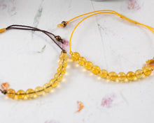 Load image into Gallery viewer, Citrine Semi Precious Stone Bracelet, Summer sun, Breathe Bracelet  ~🍋🔆 Citrine 🔆🍋~
