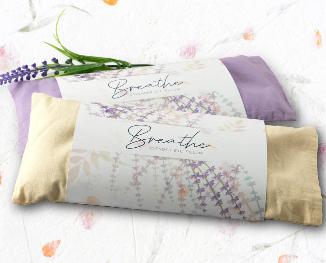 BREATHE Eye Pillow Gift Collection for Calm, Stress, Anx1ety, Meditation, Yoga, Letterbox gift for her