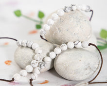 Load image into Gallery viewer, White Howlite, Natural Semi Precious Stone Bracelet
