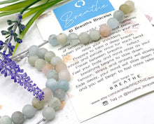 Load image into Gallery viewer, Morganite Semi Precious Stone Anxiety Calming Bracelet, Gentle, Calming, beautifull pastel colour bracelet
