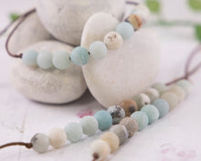 Load image into Gallery viewer, Amazonite Anxiety relieving Bracelet, Breathe Bracelet, Calming Bracelet, 10 Breaths Bracelet -
