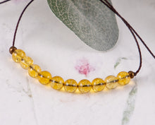 Load image into Gallery viewer, Citrine Semi Precious Stone Bracelet, Summer sun, Breathe Bracelet  ~🍋🔆 Citrine 🔆🍋~
