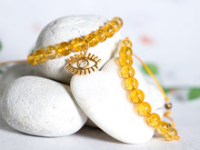 Load image into Gallery viewer, Citrine Semi Precious Stone Bracelet, Summer sun, Breathe Bracelet  ~🍋🔆 Citrine 🔆🍋~
