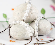 Load image into Gallery viewer, White Howlite, Natural Semi Precious Stone Bracelet
