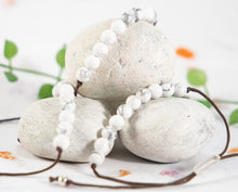 Load image into Gallery viewer, White Howlite, Natural Semi Precious Stone Bracelet
